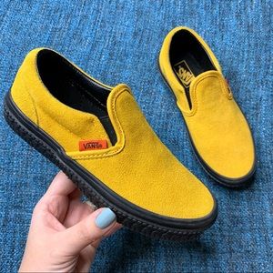 Vans Construction Classic Slip On Yellow Sneakers